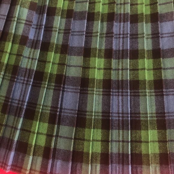 Vintage Mosbrook Authentic Wool Pleated Tartan Plaid Skirt Made in Gr Br… - Picture 7 of 13